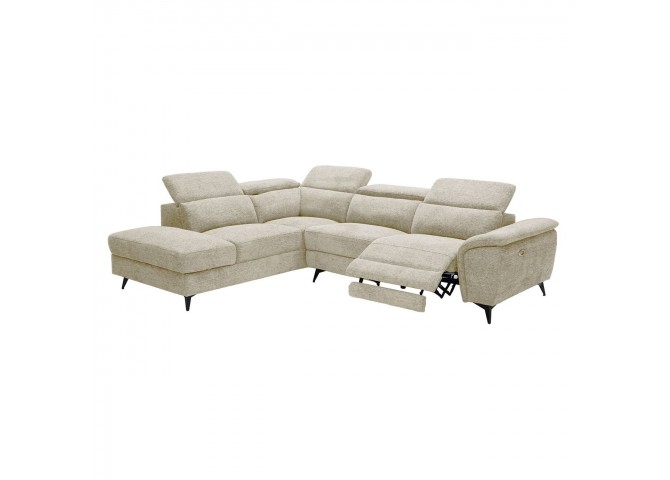 ROMEO Left Facing Corner-Relax Sofa, Beige Fabric