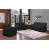 VEGAS Sofa Set (1+2+3) Dark Grey Corduroy Fabric