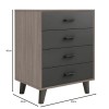 ELIOT Drawer Cabinet 60x40x80cm Sonoma Oak/Grey