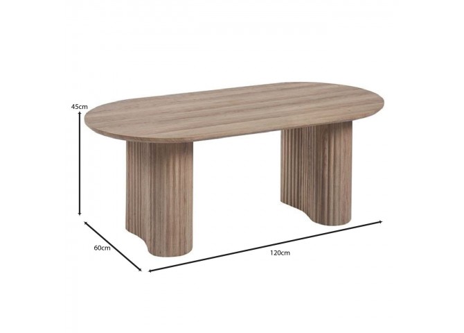 DIAZ Coffee Table 120x60cm MDF Sonoma