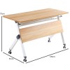 UNIT Γραφείο Η/Υ, Μέταλλο Βαφή Άσπρο, Melamine Απόχρωση Sonoma