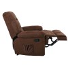 JULIA Massage Armchair Relax Brown Fabric