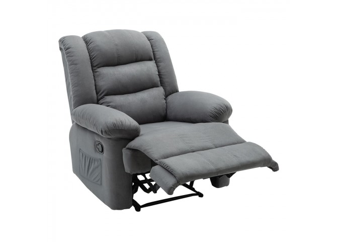 JULIA Massage Armchair Relax Grey Fabric