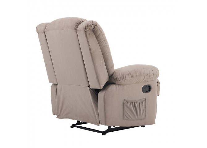 JULIA Massage Armchair Relax Cappuccino Fabric