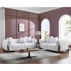 KANSAS Sofa Set (2+3) Teddy White Fabric