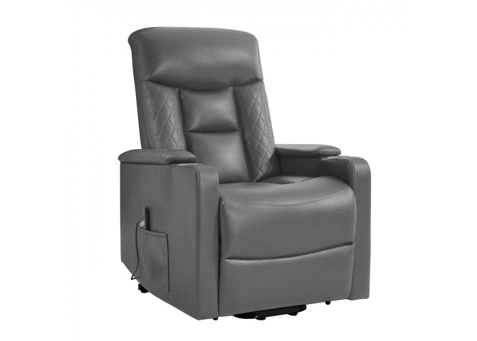 NANCY Lift-Relax Armchair, Fabric Dark Grey (Electric Lift & Tilt)