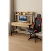 STUDENT-1 Set (Desk H/Y Sonoma+Gaming Armchair BF9150 Red)