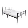 TIVO Bed (for Mattress 150x200cm) Metal Black