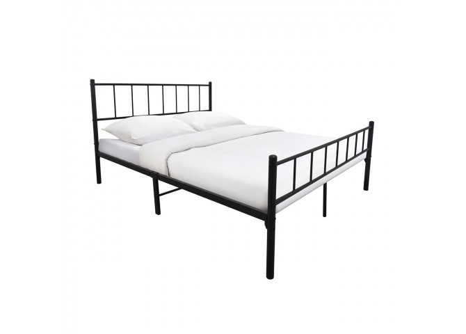 TIVO Bed (for Mattress 150x200cm) Metal Black