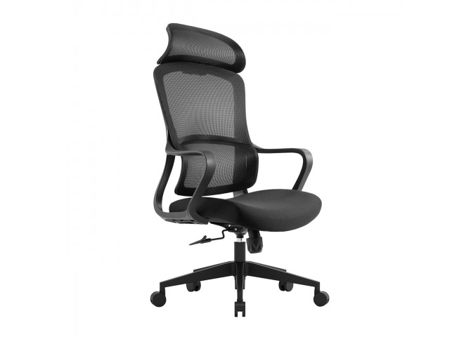 BF3010 Manager Armchair Black Mesh/Fabric