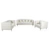 MORRIS Lounge Set (3-S+2-S+1-S) White Teddy Fabric
