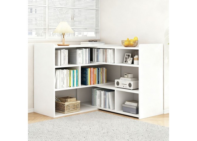 MULTI Bookcase 80/150x24x90cm White