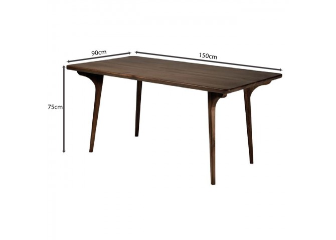 AVERY Table 150x90cm Walnut