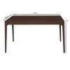 CARTER Table 140x80cm Walnut