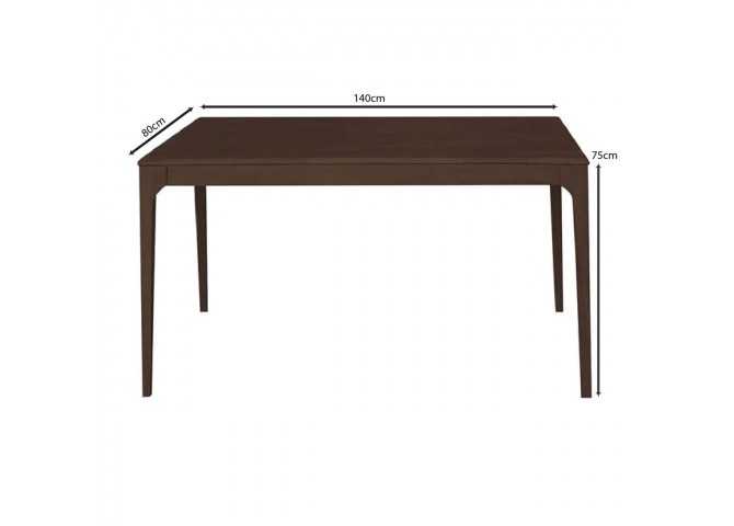CARTER Table 140x80cm Walnut