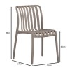 MODA-H Stackable Chair PP-UV Mocha