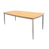 DENVER Table 220x97cm Alu Beige/Polywood Natural