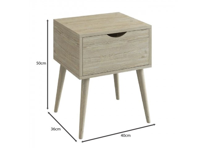 ALIDA Bedside 40x36x50cm Sonoma