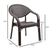 BAMBOO Pro Armchair PP-UV Brown