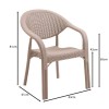 BAMBOO Pro Armchair PP-UV Cappuccino