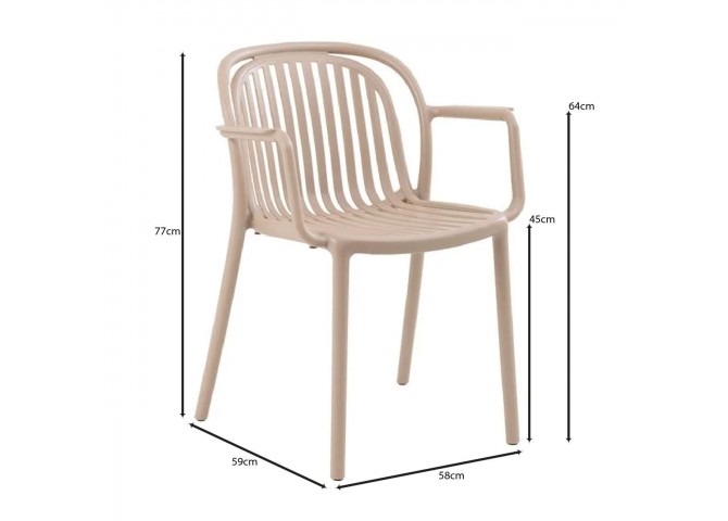 POCO Armchair PP-UV Cappuccino