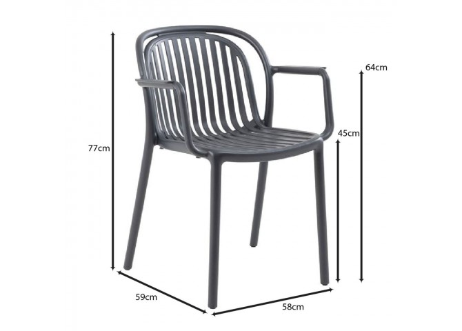 POCO Armchair PP-UV Anthracite