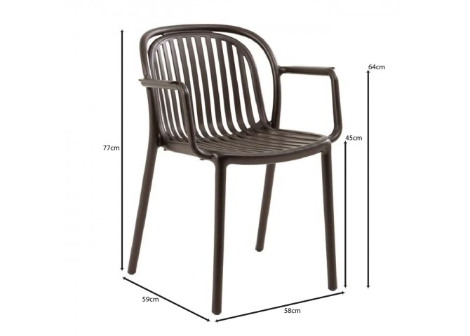 POCO Armchair PP-UV Brown