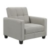 KELSO Armchair Bed w/Storage, Fabric Light Grey