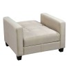KELSO Armchair Bed w/Storage, Fabric Cappuccino