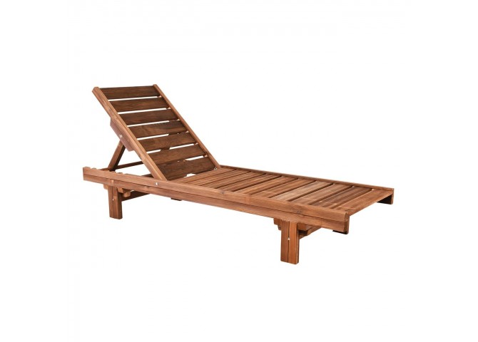 LUGANO Sunbed Pine, Impregnated Walnut