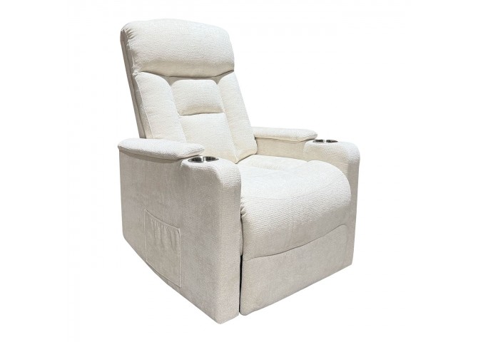 NANCY Lift-Relax Armchair, Fabric Beige (Electric Lift & Tilt)