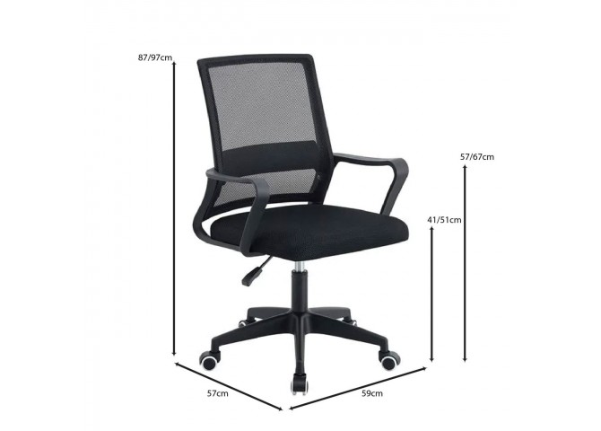BF2112 Office Armchair Mesh Black