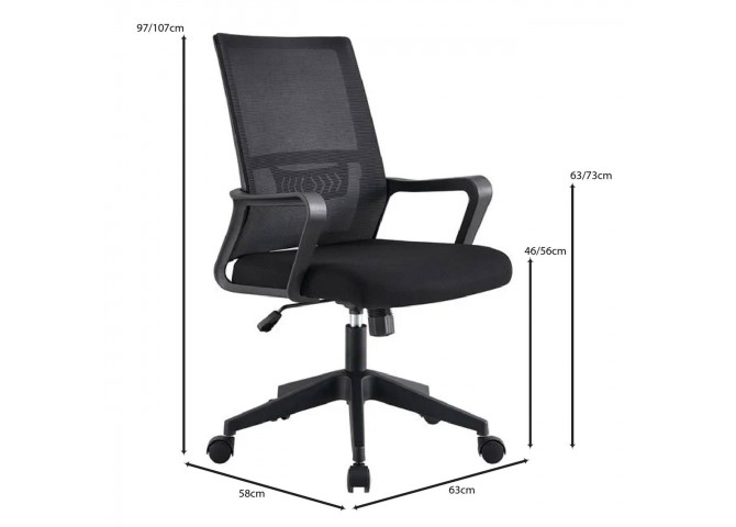 BF2965 Office Armchair Mesh Black