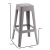 RELIX PP Bar Stool, Sand Beige