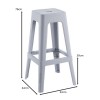 RELIX PP Bar Stool, Grey