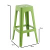 RELIX PP Bar Stool, Lime Green