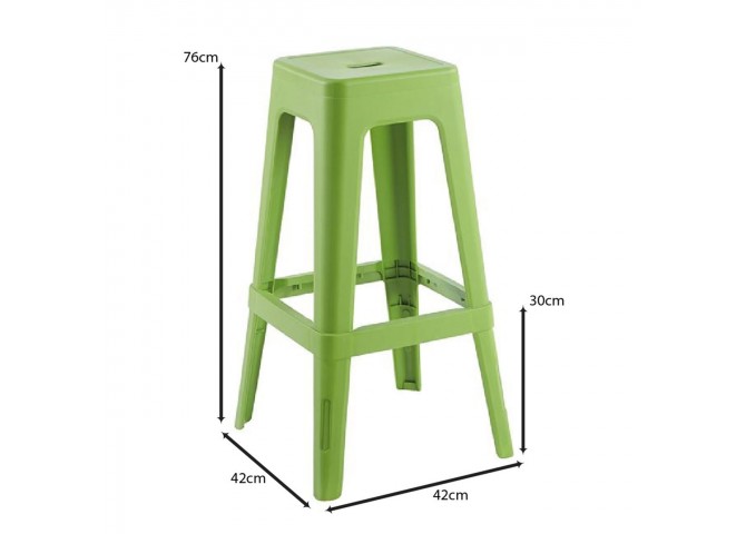 RELIX PP Bar Stool, Lime Green