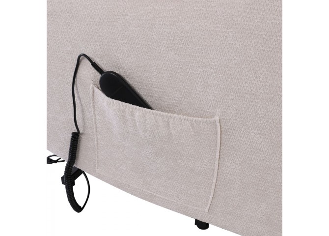 NANCY Lift-Relax Armchair, Fabric Beige (Electric Lift & Tilt)