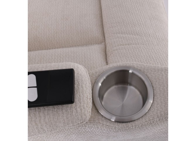 NANCY Lift-Relax Armchair, Fabric Beige (Electric Lift & Tilt)