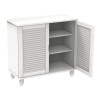 SHOE CABINET 2 Doors 77x33x70cm White