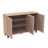 SHOE CABINET 3 Doors 110x33x77cm Sonoma