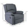 EVA Relax Armchair, Pu Dark Grey