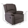 EVA Relax Armchair, Pu Brown
