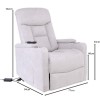 NANCY Lift-Relax Armchair, Fabric Light Grey (Electric Lift & Tilt)