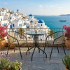 MIKA Set (Table D.60cm+2 Armchairs) Metal Anthracite/PE Rattan Natural