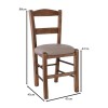 SYROS Beech Chair Impregnation Walnut/Pu Cappuccino