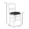 SYROS Chair Impregnation Lacquer White/Pu Black