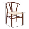 LIMA-W Chair Walnut, Seat Paper Rope Natural