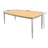 DENVER Table 220x97cm Alu Beige/Polywood Natural