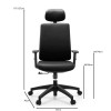 BF8200 Manager Armchair Black Pu